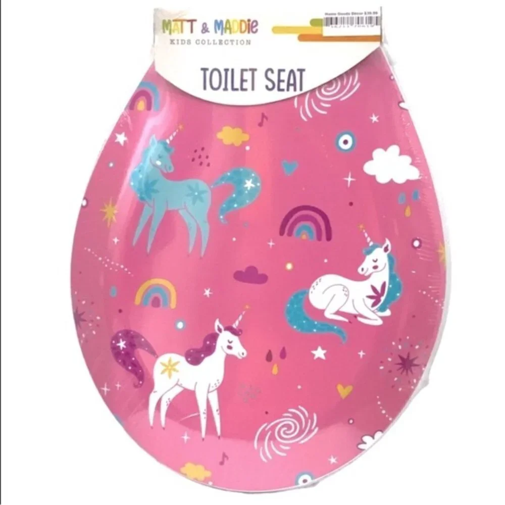 Kids Bath Accessories Unicorn Rainbow Toothbrush Holder Cup Soap Dispenser 3 PC